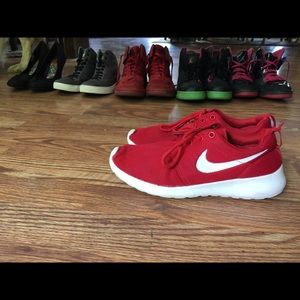 Nike red shoes